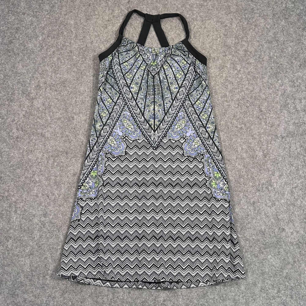 PrAna Multicolor Geometric‎ Amaya Sleeveless Athletic Mini Dress Women's Size XS